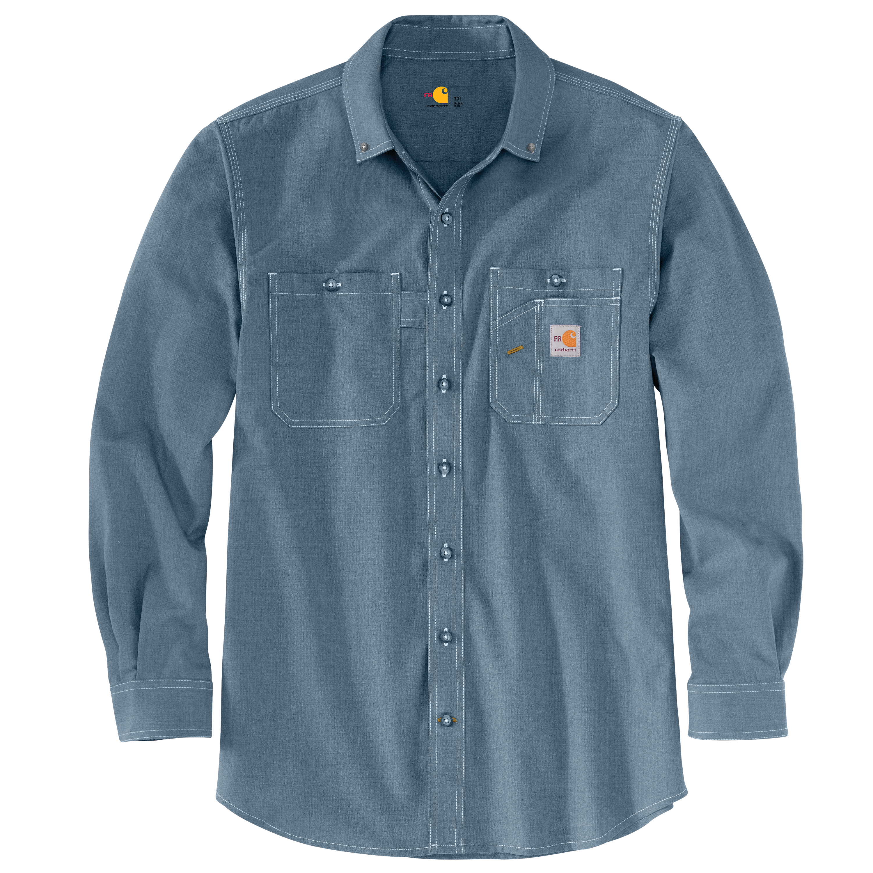 104138 - Carhartt FR Force Original Fit Lightweight Long Sleeve Button Shirt (Stocked In USA)