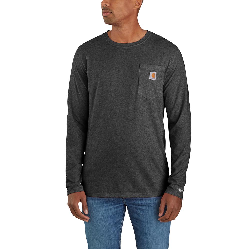 106656 - Carhartt FORCE Relaxed Fit Midweight Long-Sleeve Pocket T-Shirt (Stocked In USA)*