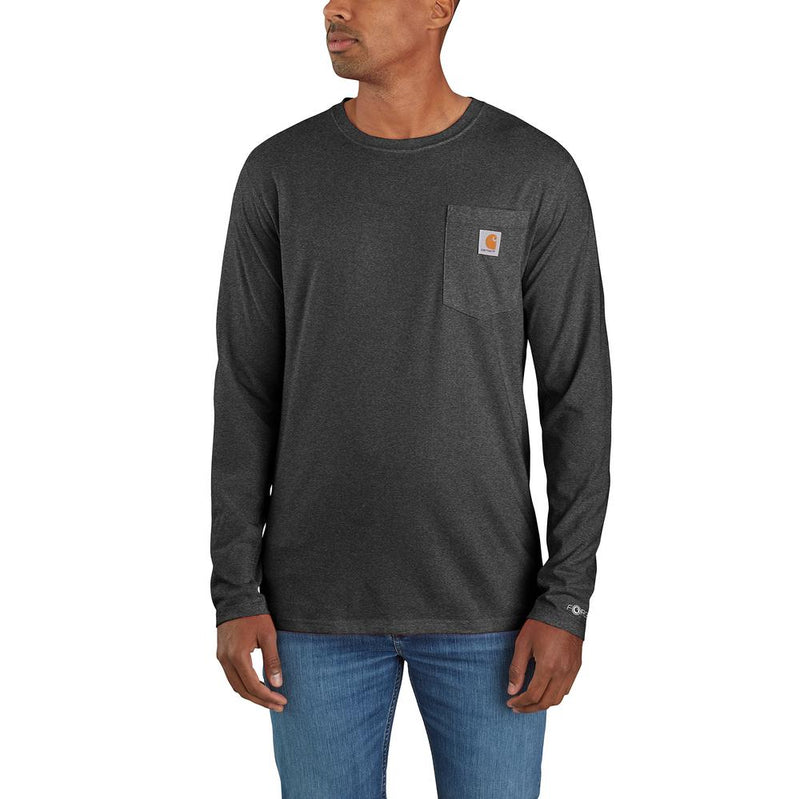 104617 - Carhartt FORCE Relaxed Fit Midweight Long-Sleeve Pocket T-Shirt (Stocked in USA) (E)