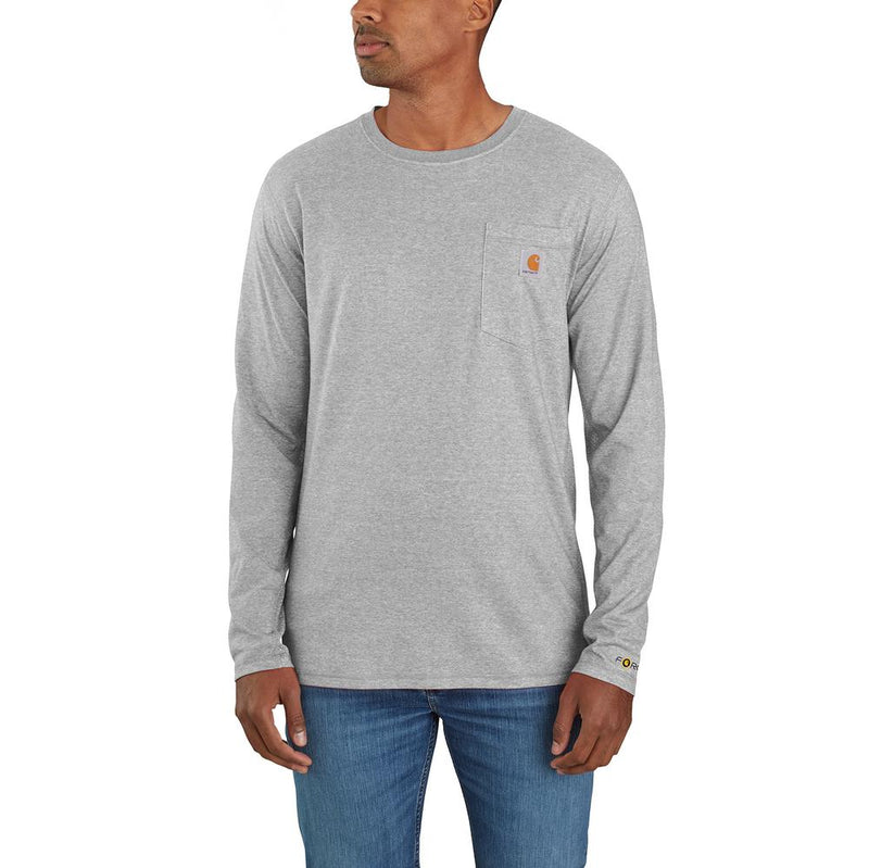 104617 - Carhartt FORCE Relaxed Fit Midweight Long-Sleeve Pocket T-Shirt (Stocked in USA) (E)