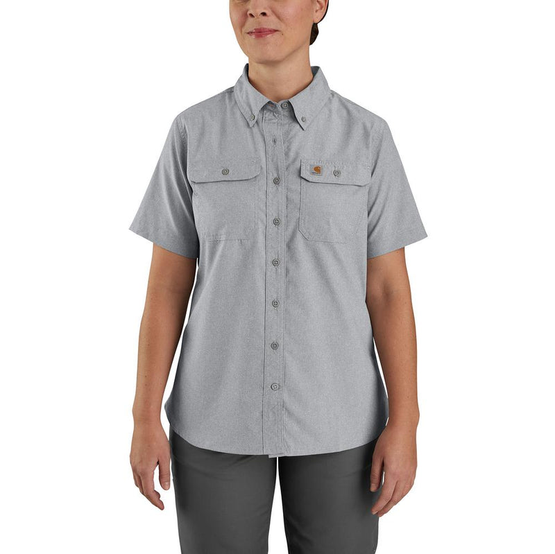 105537 - Carhartt Women's Force Relaxed Fit Lightweight Short-Sleeve Button Down Shirt