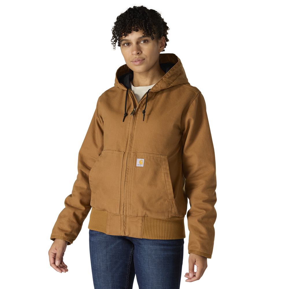 104053 - Carhartt Women's Loose Fit Washed Duck Insulated Active Jac (Stocked In Canada)*