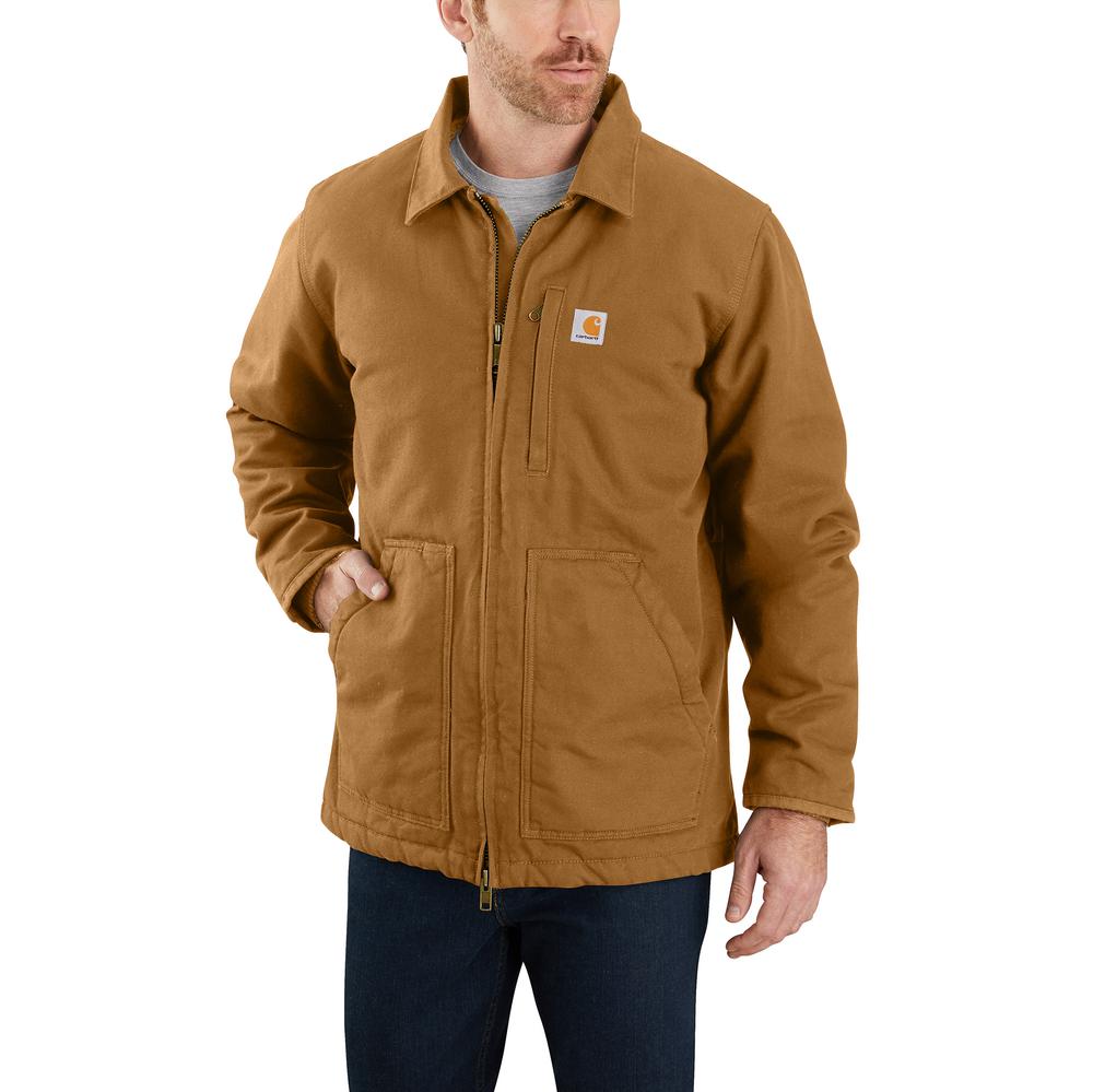 104293 - Carhartt Loose Fit Washed Duck Sherpa Lined Coat (Stocked In Canada)*