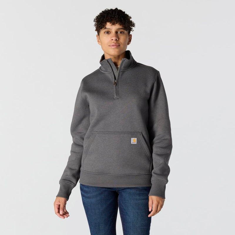 105295 - Carhartt Relaxed Fit Midweight 1/4 Zip Mock Neck Sweatshirt (Stocked In USA)