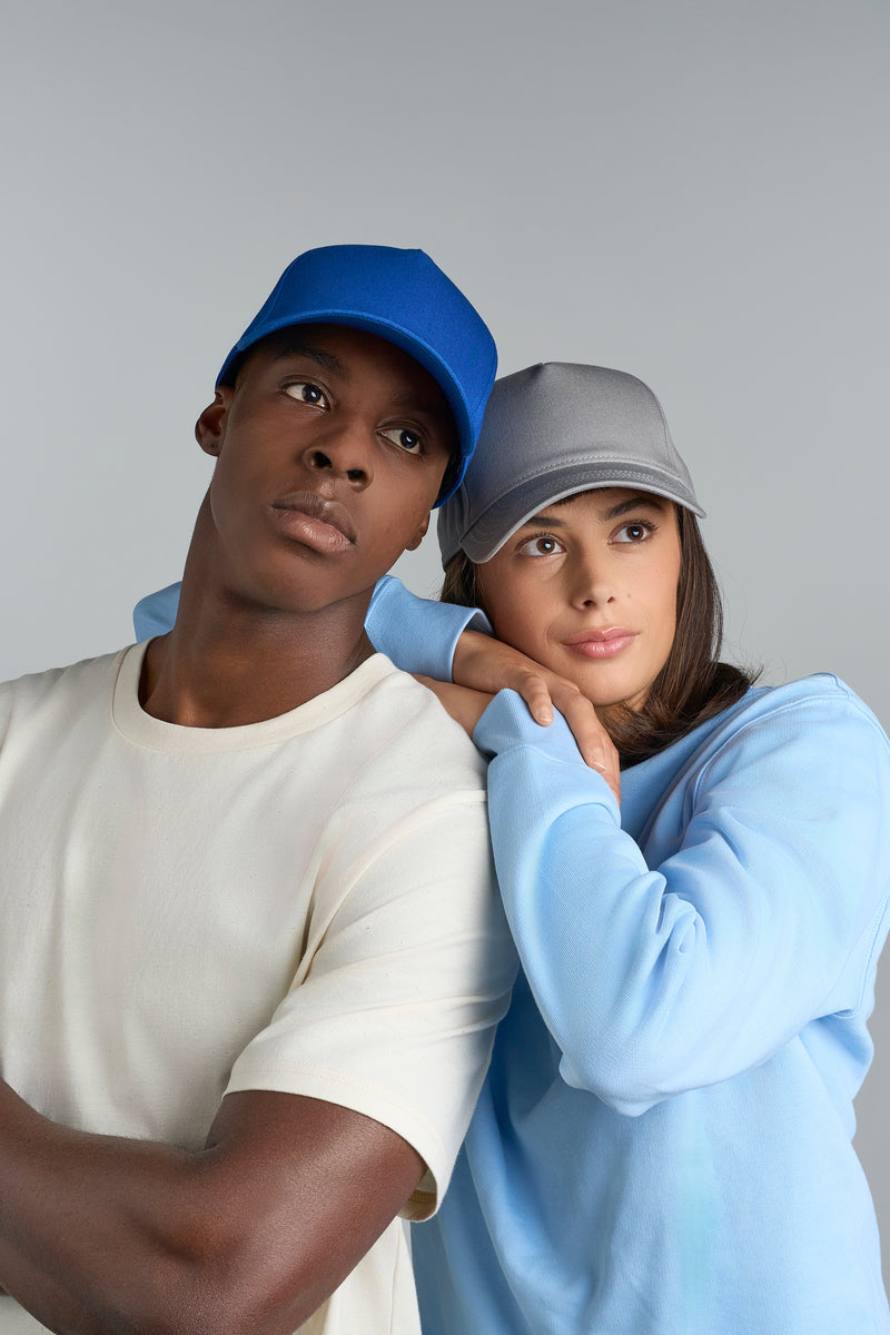 EGON - Structured 5-panel 100% Recycled Cotton Baseball Cap (Stocked at Supplier Warehouse)