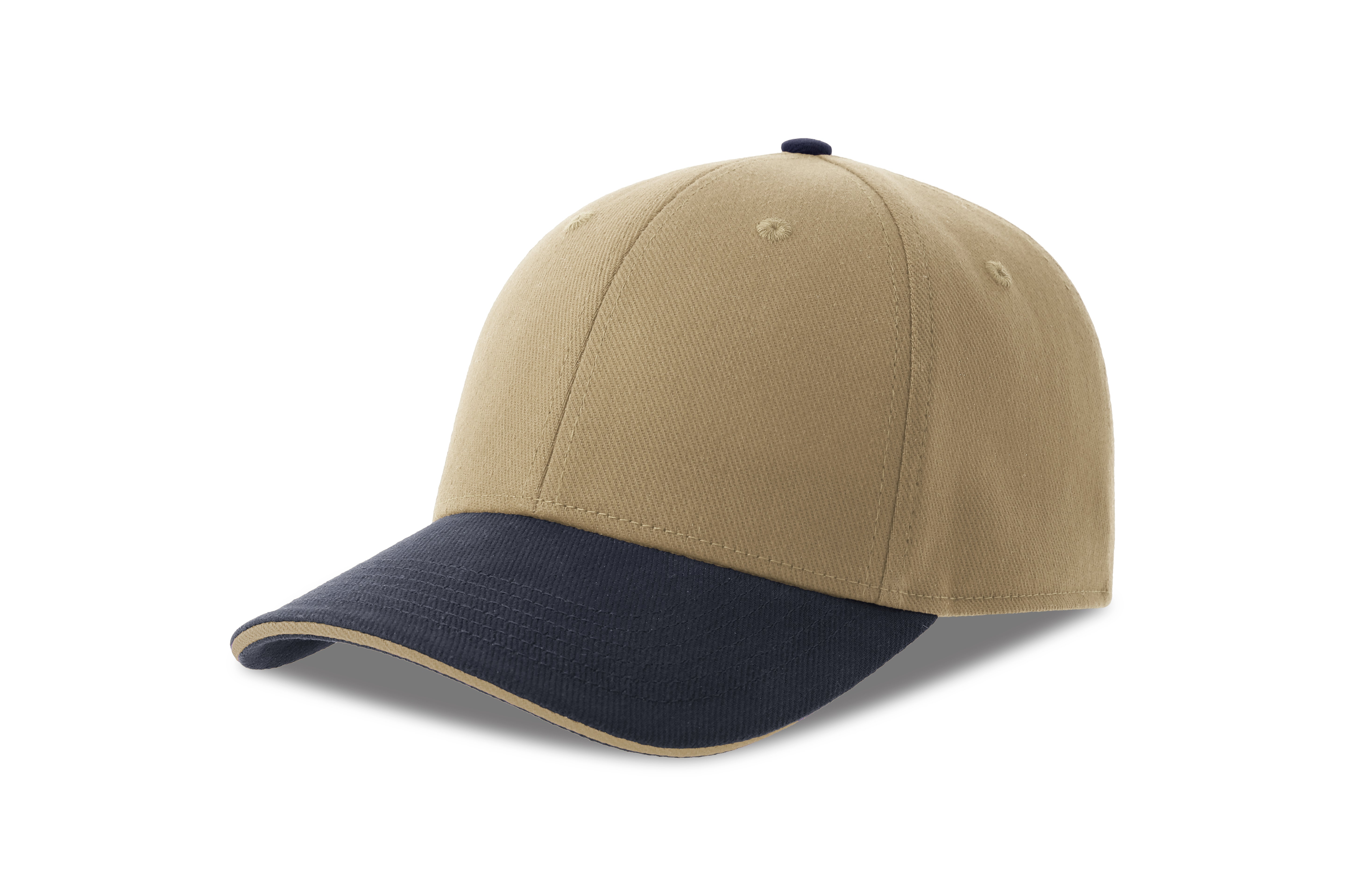 LIBERTY SAND-S Atlantis 6 Panel Hard Front 100% Cotton Cap