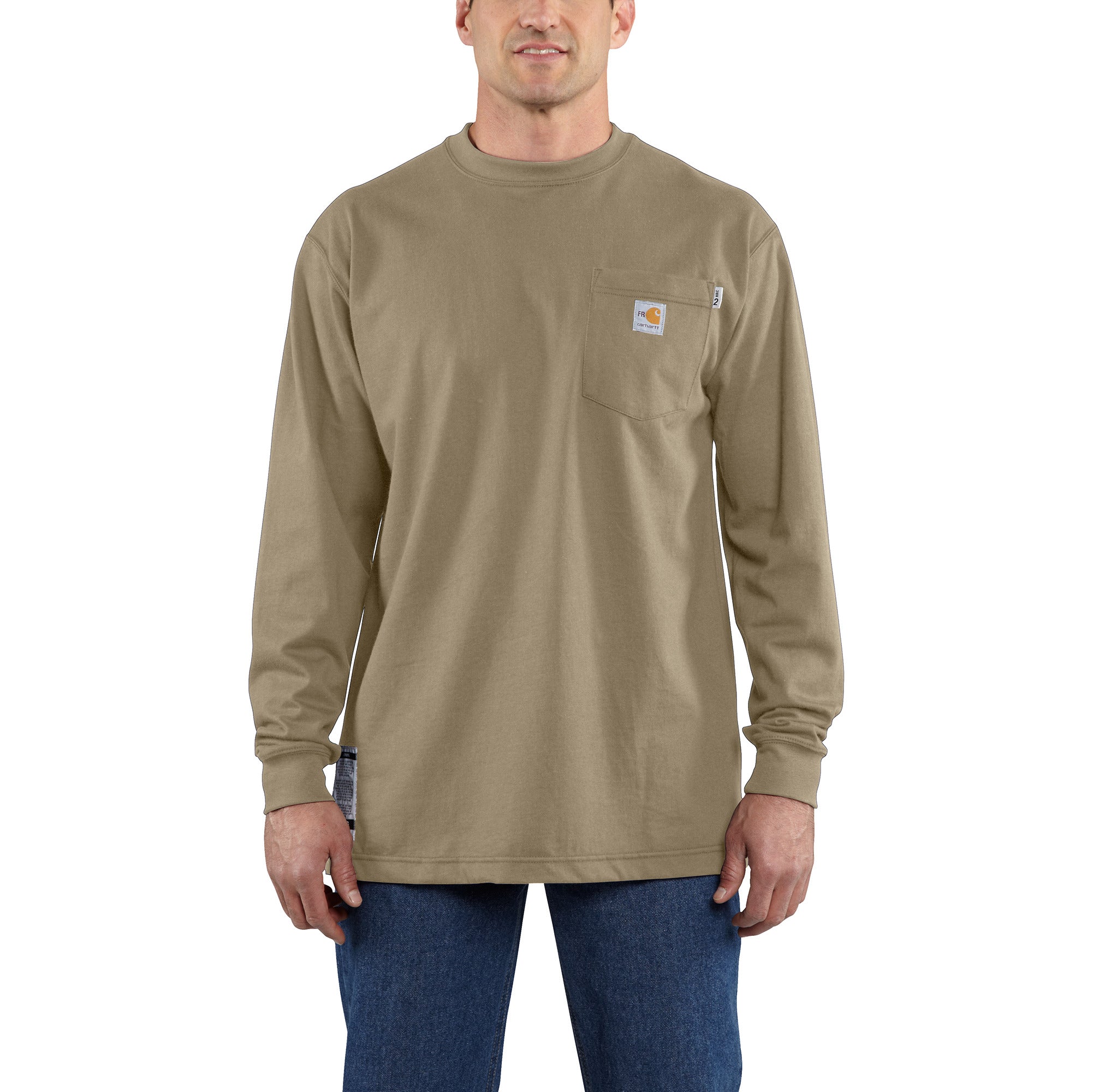 100235 - Carhartt FR Force Cotton Long Sleeve T-Shirt (Stocked In USA)