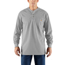 100237 - Carhartt FR Force Cotton Long-Sleeve Henley (Stocked In USA)