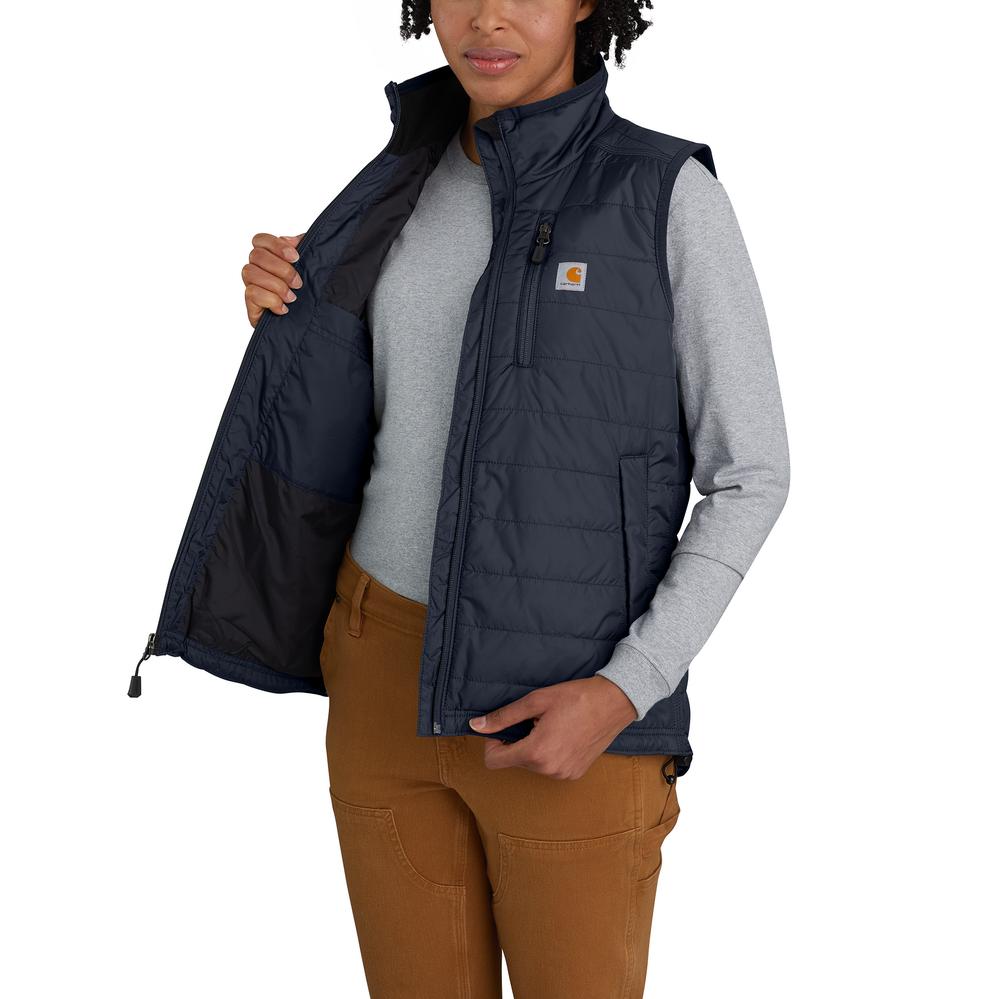 104315 Carhartt Women s Rain Defender Nylon Insulated Mock Neck Vest Stocked In USA