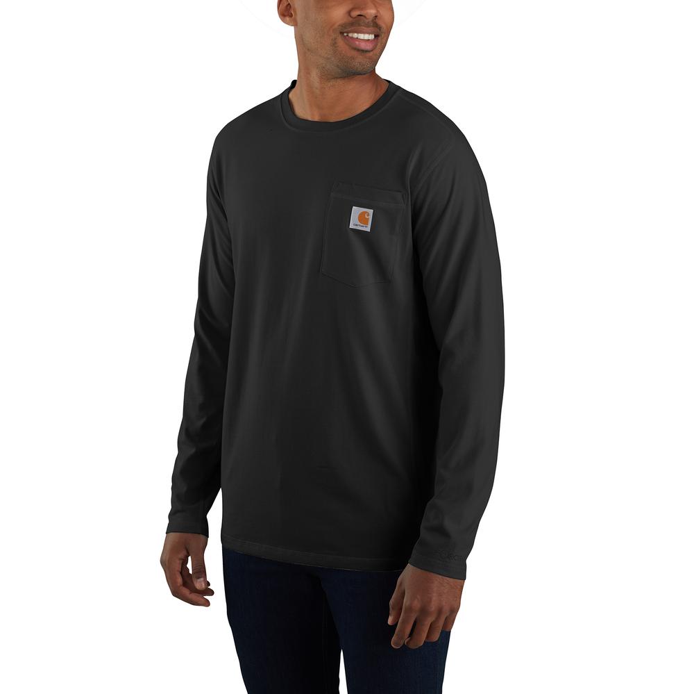 106656 - Carhartt FORCE Relaxed Fit Midweight Long-Sleeve Pocket T-Shirt (Stocked In USA)*