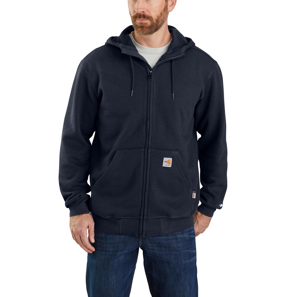 104982 - Carhartt Flame Resistant Force Original Fit Midweight Hooded Zip Front Sweatshirt (Stocked In USA)