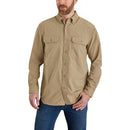 105291 - Force Relaxed Fit Lightweight Long-Sleeve Button Down Shirt (Stocked In USA)