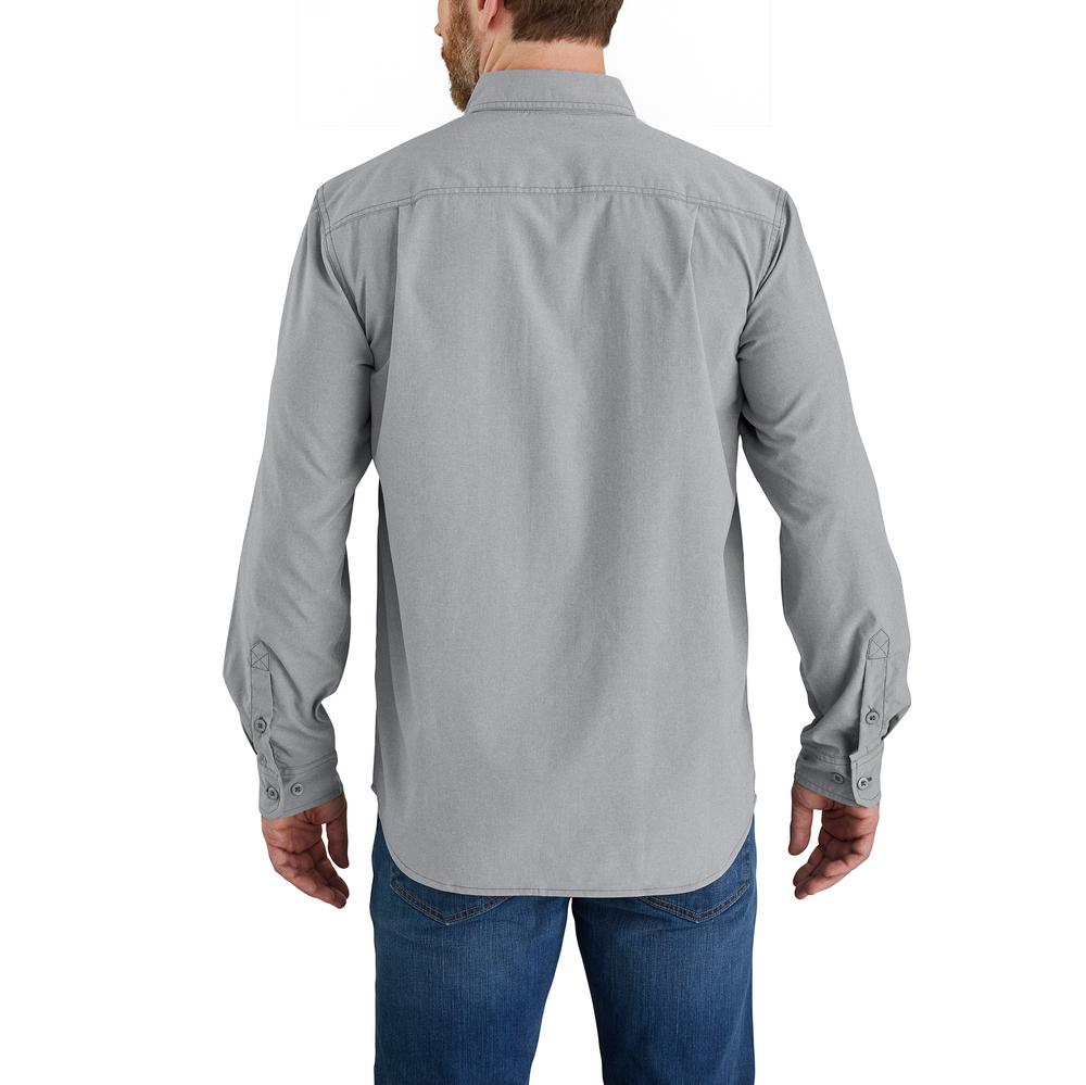 105291 - Force Relaxed Fit Lightweight Long-Sleeve Button Down Shirt (Stocked In USA)*