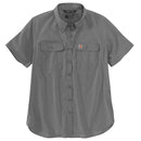 105537 - Carhartt Women's Force Relaxed Fit Lightweight Short-Sleeve Button Down Shirt (Stocked In USA)