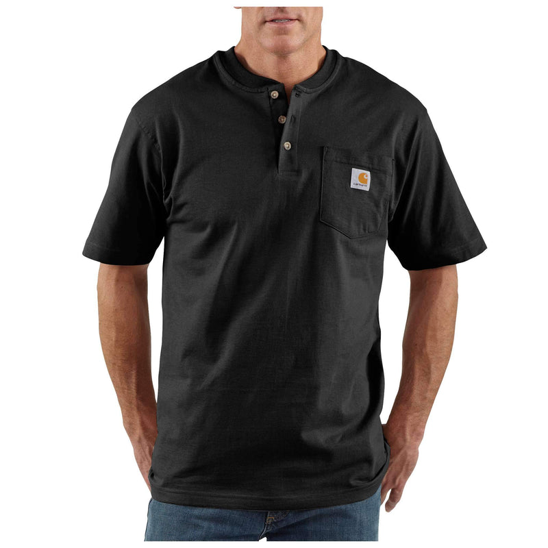 K84 - Carhartt Loose Fit Heavyweight Short-Sleeve Pocket Henley T-Shirt (Stocked in USA)