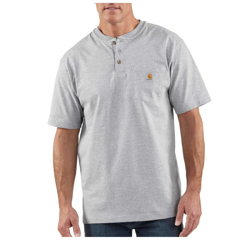 K84 - Carhartt Loose Fit Heavyweight Short-Sleeve Pocket Henley T-Shirt (Stocked in USA)
