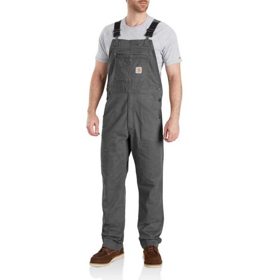 102987- RUGGED FLEX® RELAXED FIT CANVAS BIB OVERALL (CLEARANCE)