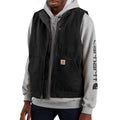104277- LOOSE FIT WASHED DUCK SHERPA-LINED MOCK-NECK VEST (CLEARANCE)